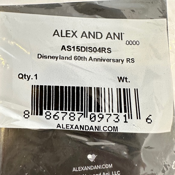 Alex and Ani Disneyland 60th Diamond Celebration Bangle Bracelet NEW SEALED - Picture 4 of 4
